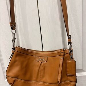 Coach Caramel Leather Shoulder Bag